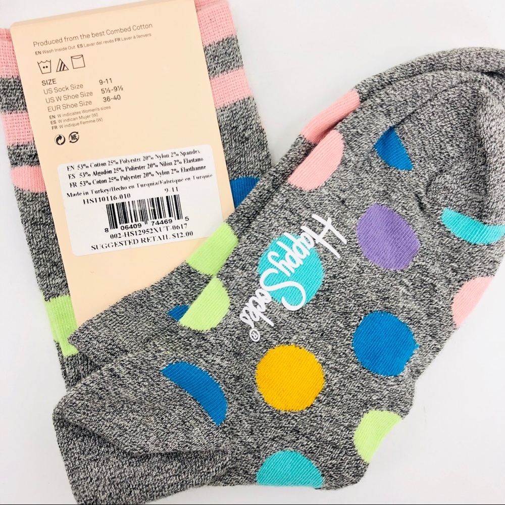 NWT Polka Dot Happy Socks - Picture 4 of 5